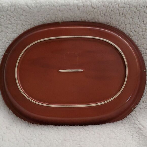 Cast Iron Baked Enamel Handcrafted Tray Japan - Picture 3 of 6